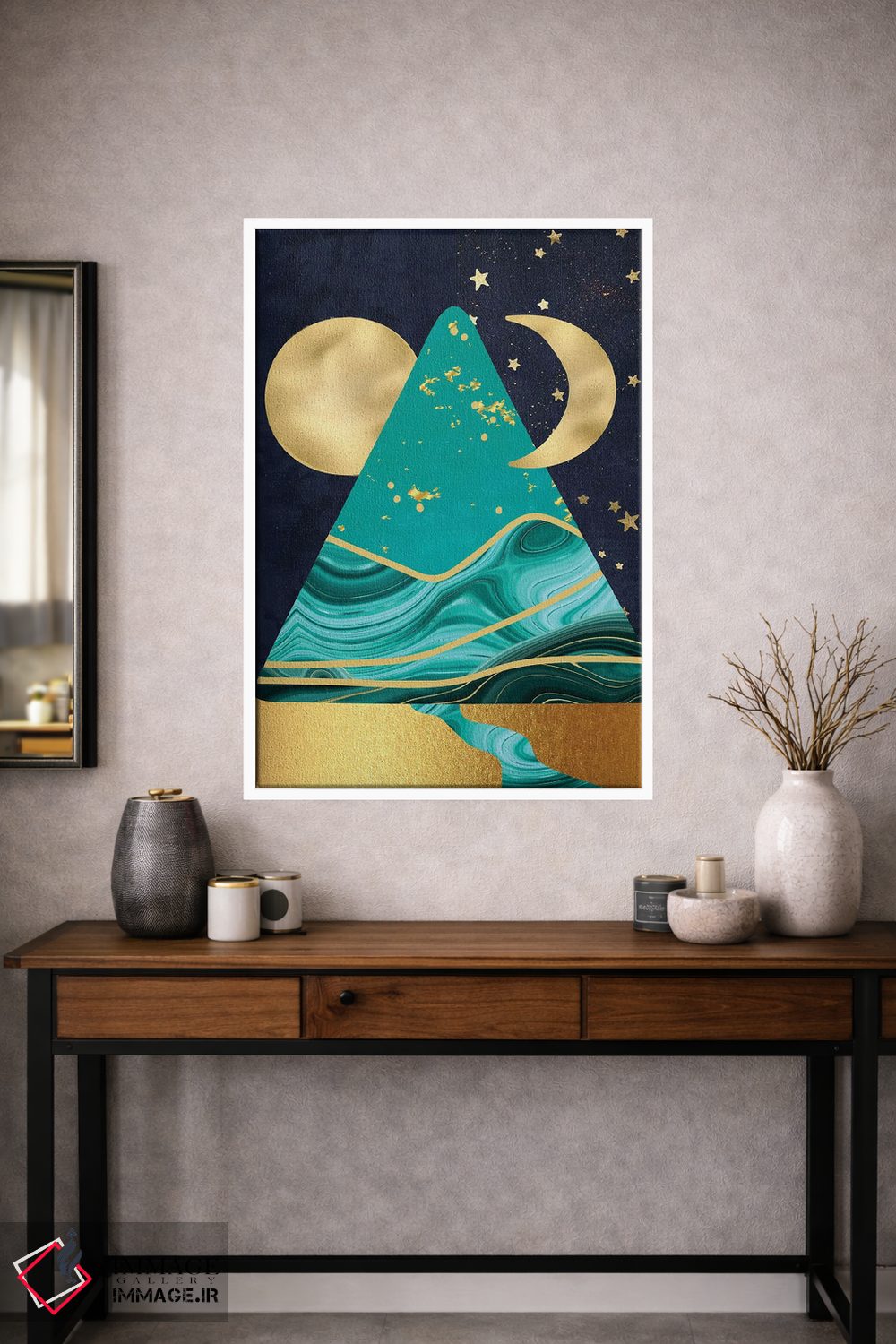 تابلو دکوراتیو اهرام آسمانی اثر لیندا برتل - D1W