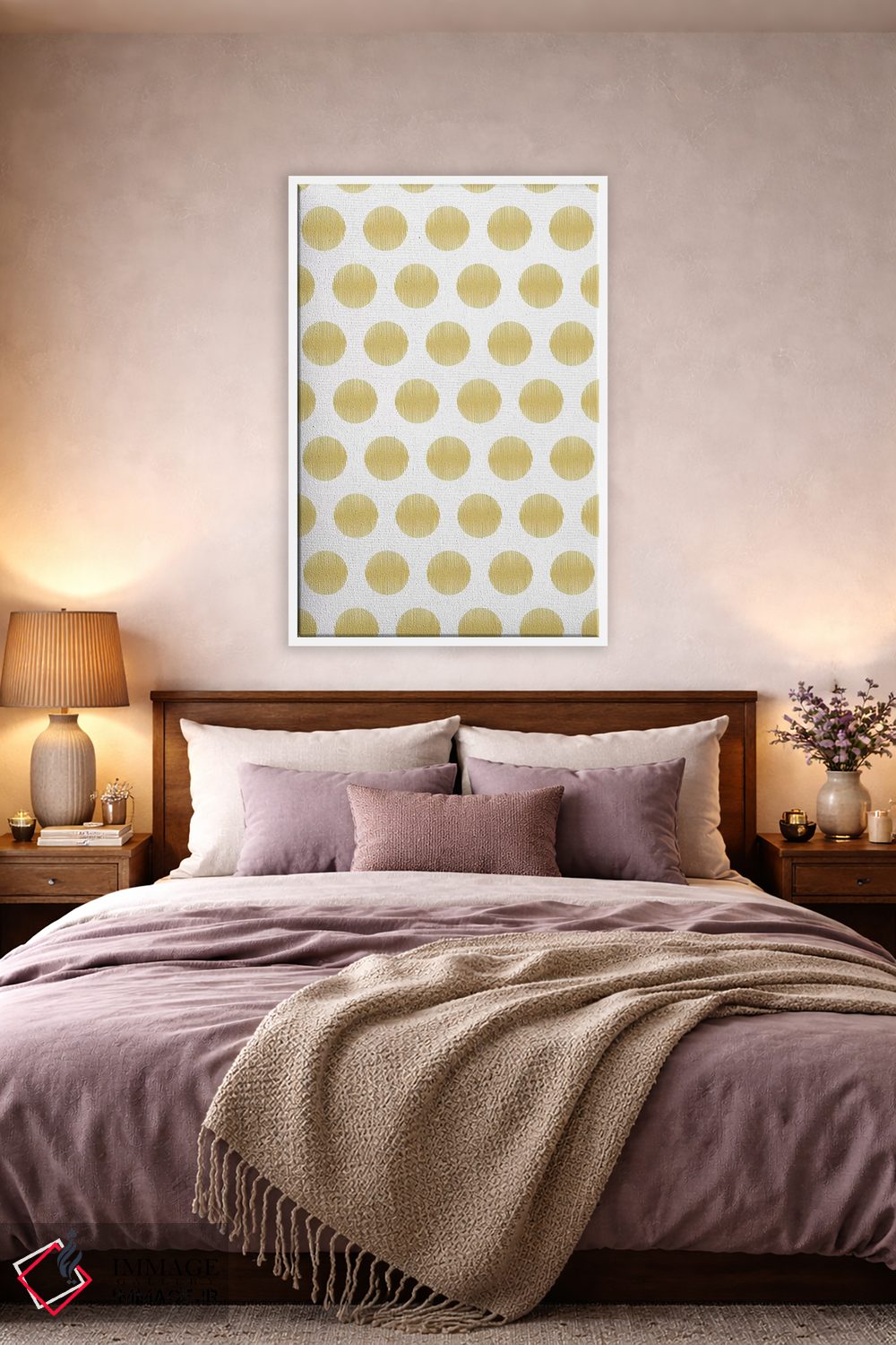 تابلو انتزاعی کریسمس I اثر لیندا برتل - D3W