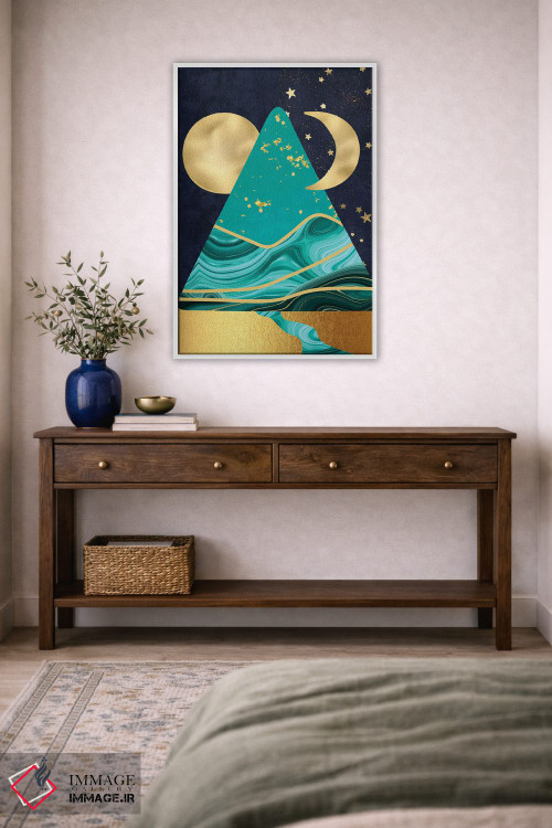 تابلو دکوراتیو اهرام آسمانی اثر لیندا برتل - D4W