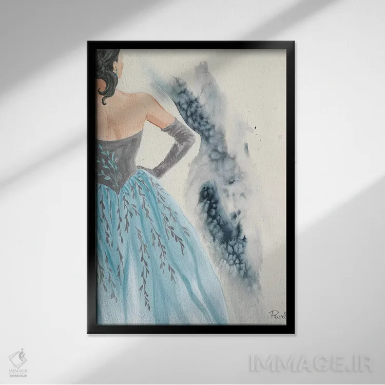 تابلو دکوراتیو عصر در پاریس II اثر لیندا بالیکو - نمای قابدار مشکی