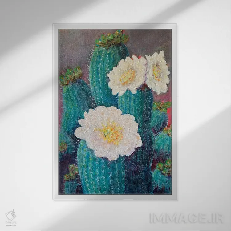 تابلو دکوراتیو کاپریانا اثر لیزا باترز - نمای قابدار سفید