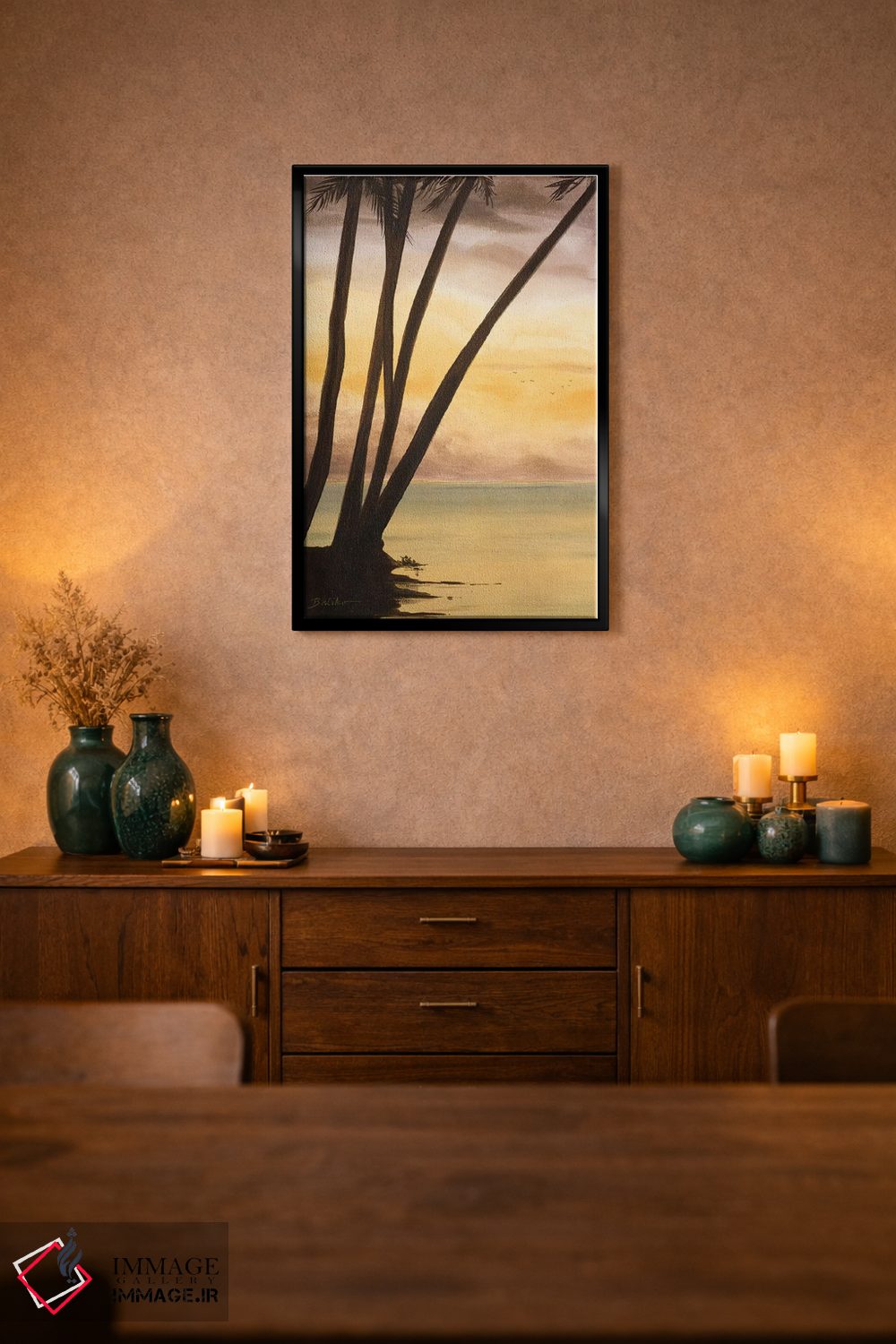 تابلو دکوراتیو نزدیک شدن به افق II اثر لیندا بالیکو - D2B