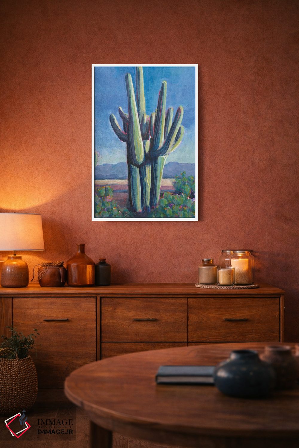 تابلو دکوراتیو سرزمین کاکتوس II اثر لیزا باترز - D3W