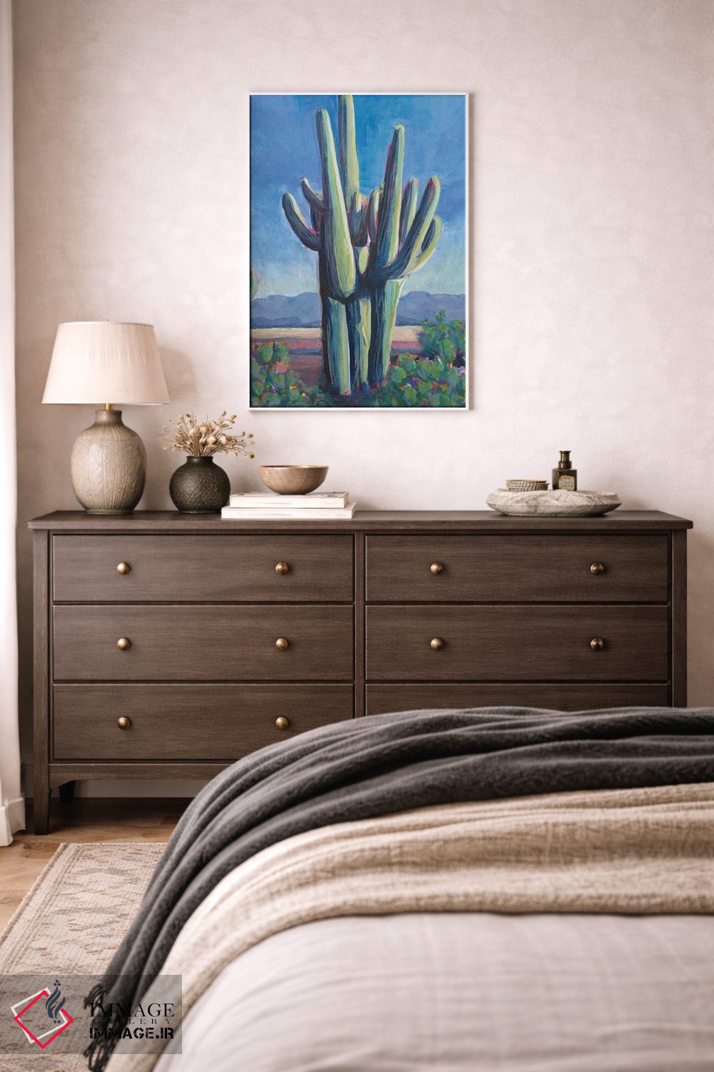 تابلو دکوراتیو سرزمین کاکتوس II اثر لیزا باترز - D2W