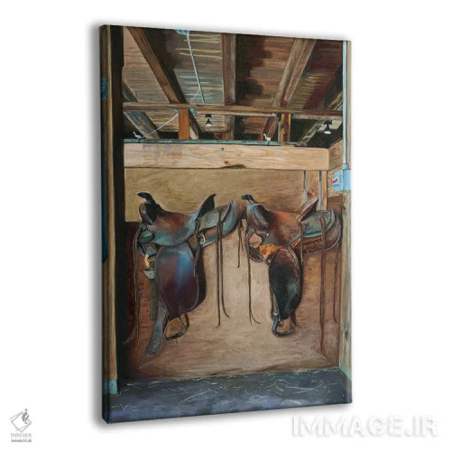 تابلو دکوراتیو دو نفر در راه اثر لیزا باترز - نمای پرسپکتیو محصول