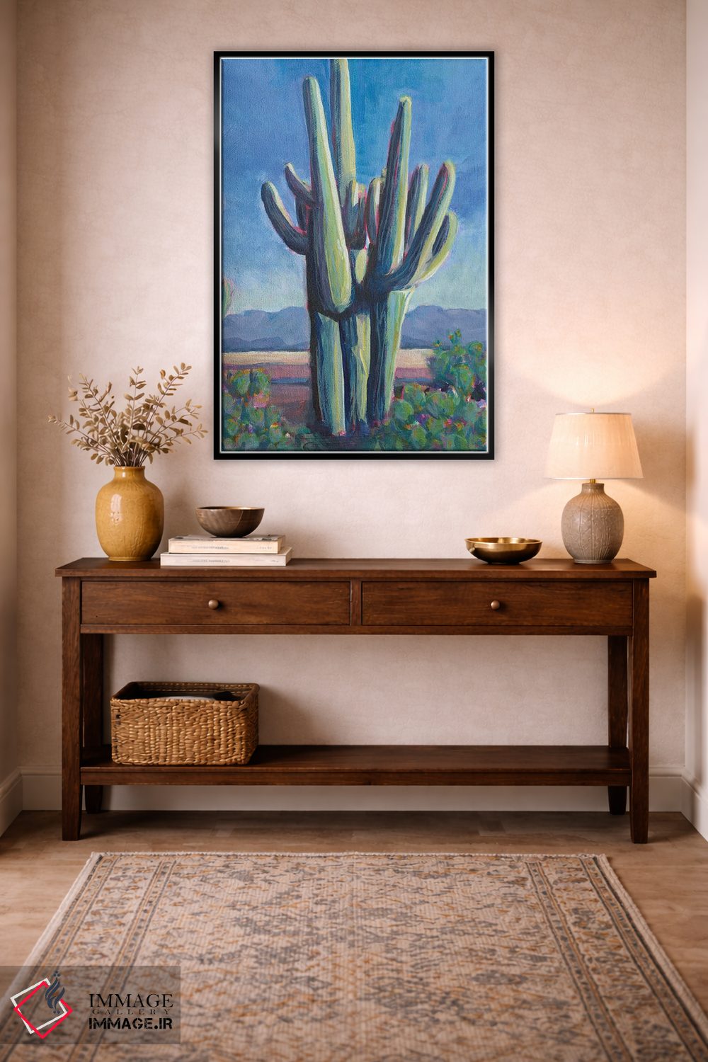 تابلو دکوراتیو سرزمین کاکتوس II اثر لیزا باترز - D4B