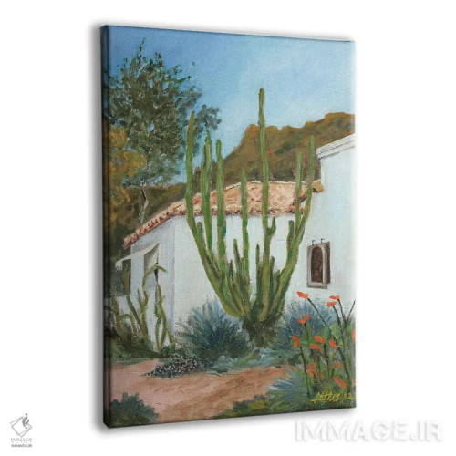 تابلو دکوراتیو واحه اثر لیزا باترز - نمای پرسپکتیو محصول