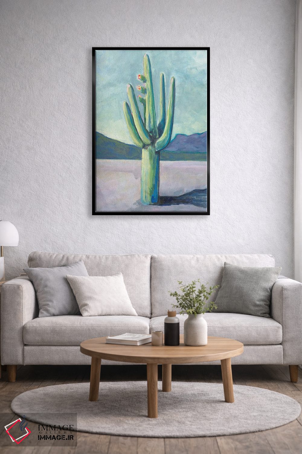 تابلو دکوراتیو سرزمین کاکتوس I اثر لیزا باترز - D5B