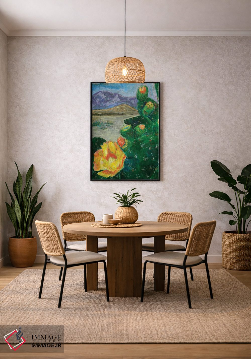 تابلو دکوراتیو گلابی خاردار اثر لیزا باترز - D4B