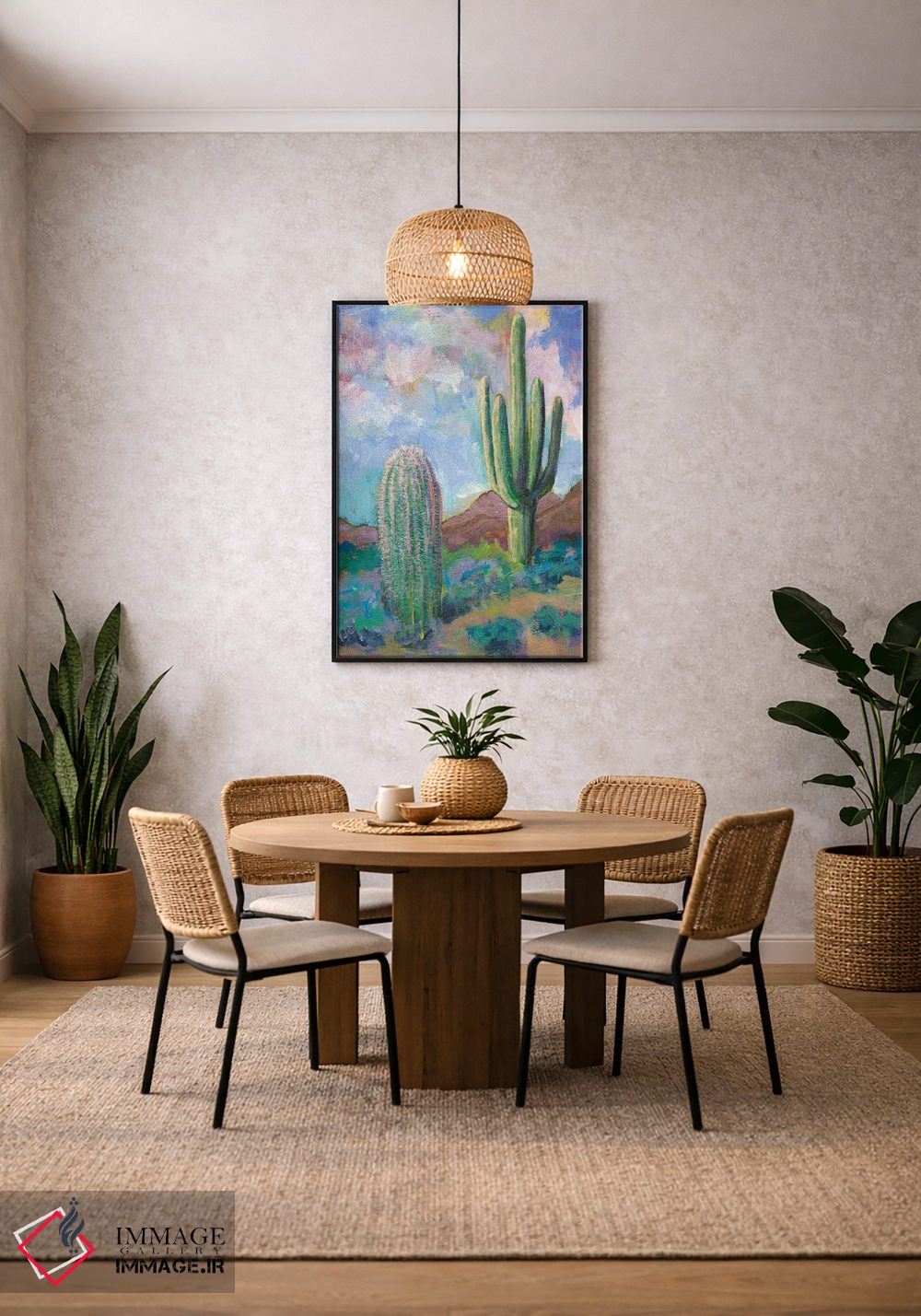 تابلو دکوراتیو روح کاکتوس اثر لیزا باترز - D3B