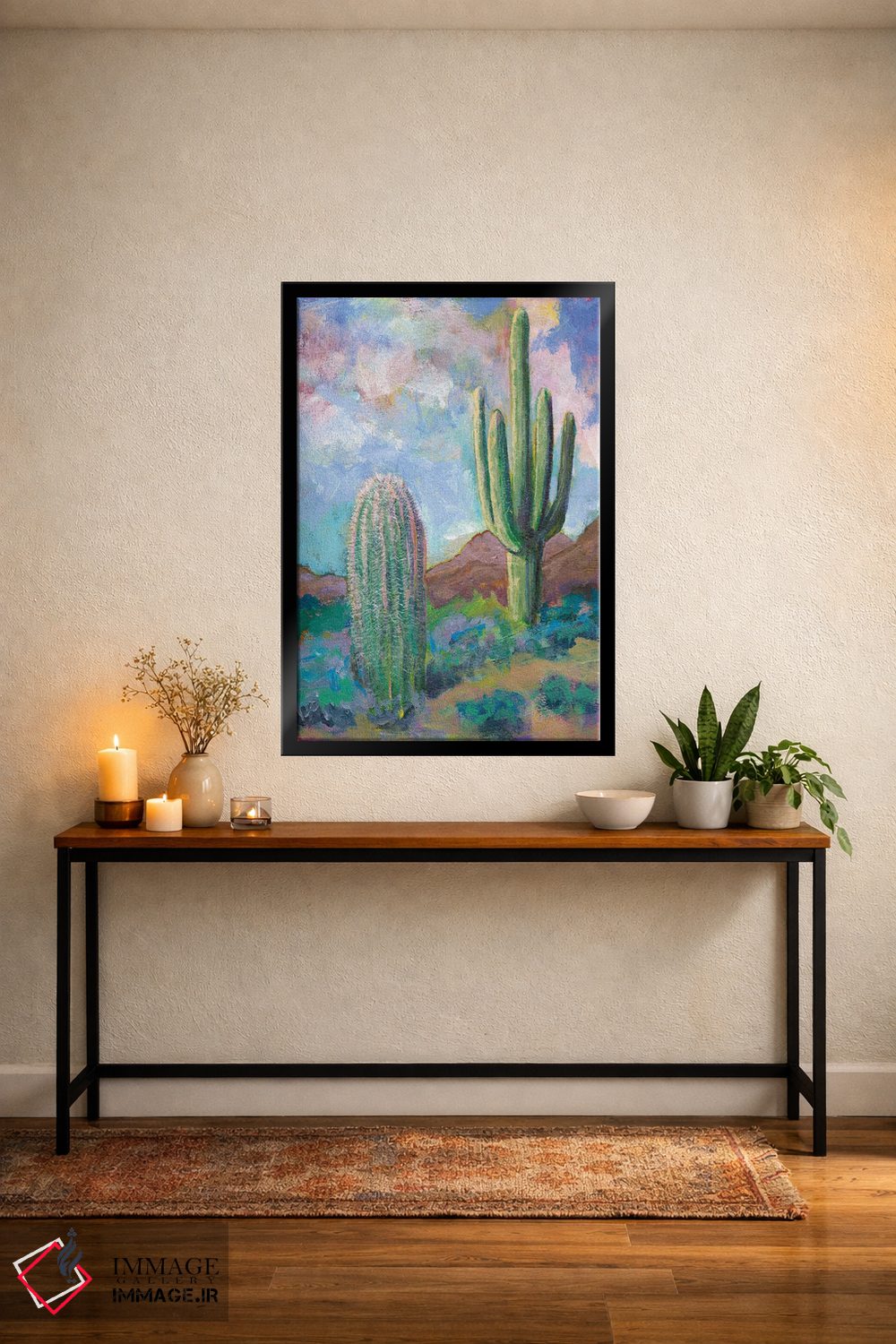 تابلو دکوراتیو روح کاکتوس اثر لیزا باترز - D5B