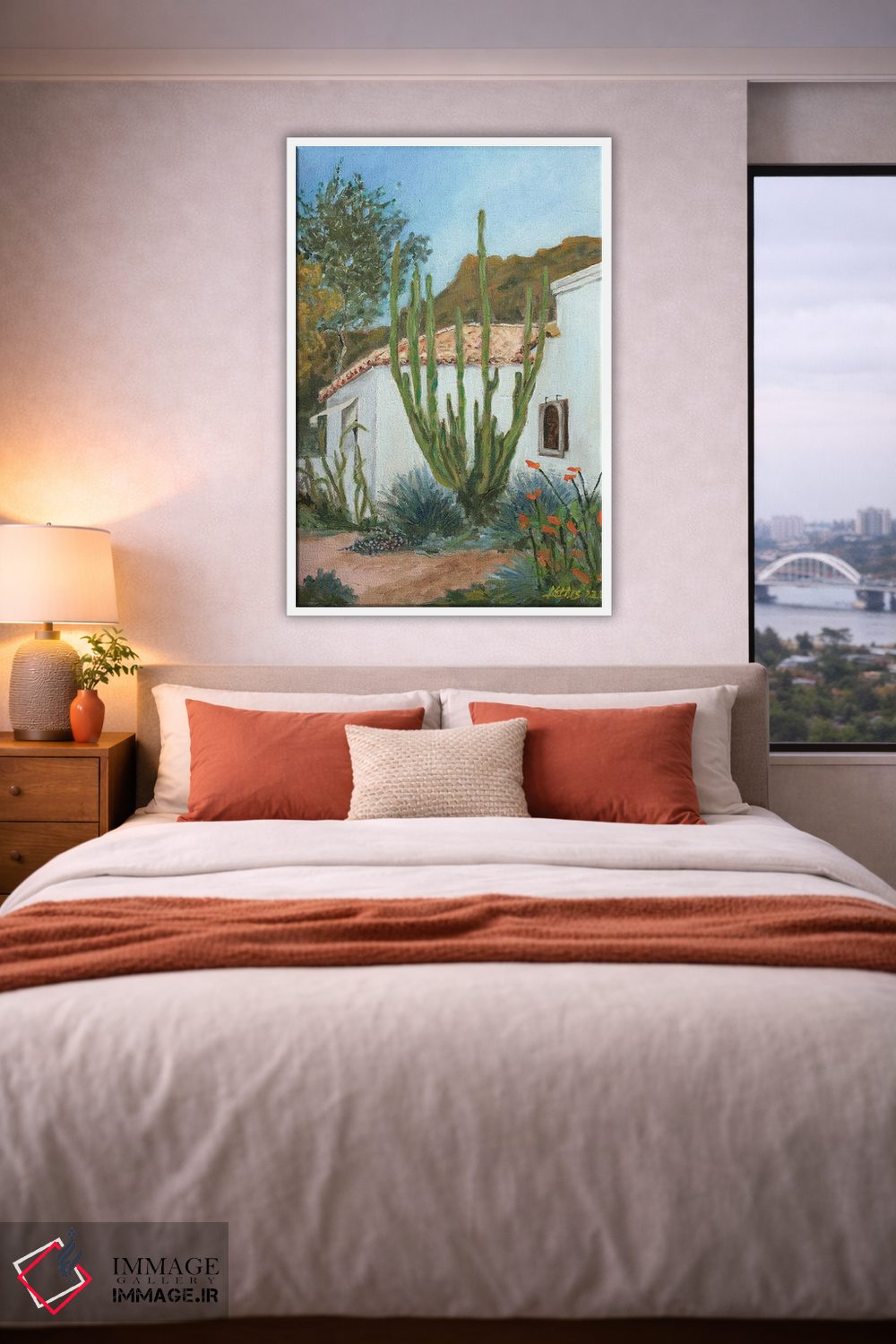 تابلو دکوراتیو واحه اثر لیزا باترز - D3W