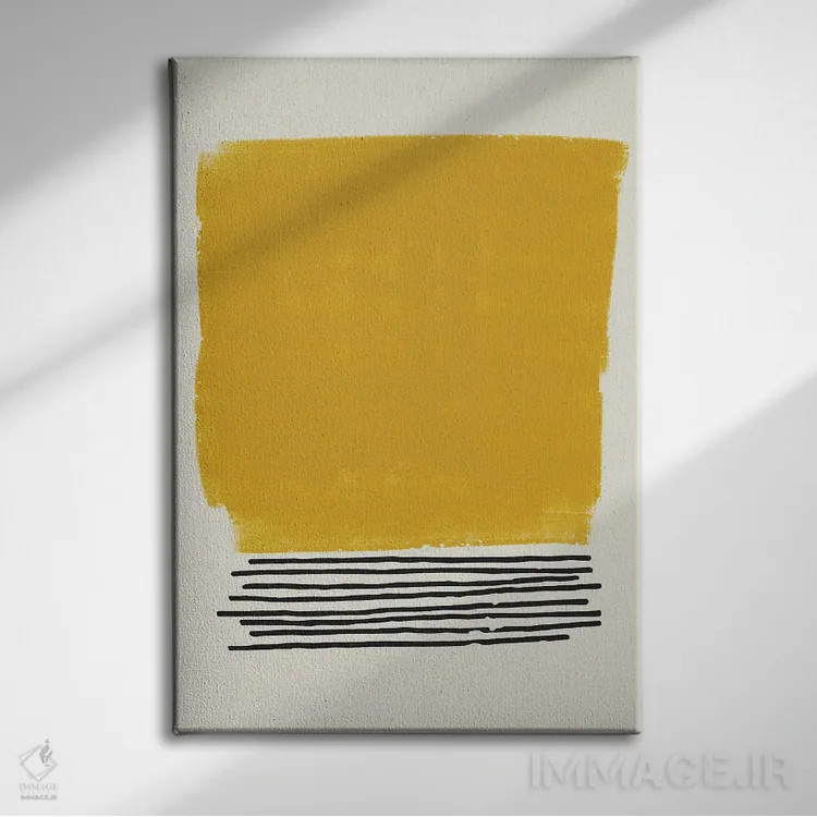 تابلو مینیمال ریتم خاص I اثر لوکا شپرد - نمای روبهرو روی دیوار