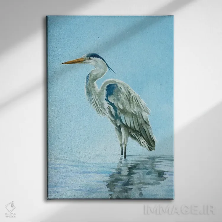 تابلو دکوراتیو گارزا آزول اثر لوکا شپرد - نمای روبهرو روی دیوار