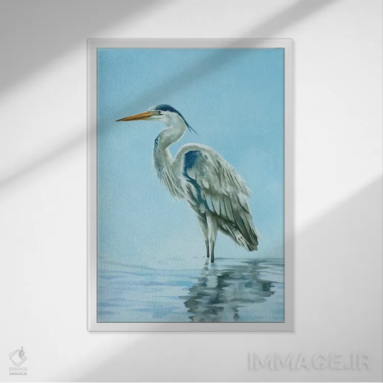 تابلو دکوراتیو گارزا آزول اثر لوکا شپرد - نمای قابدار سفید