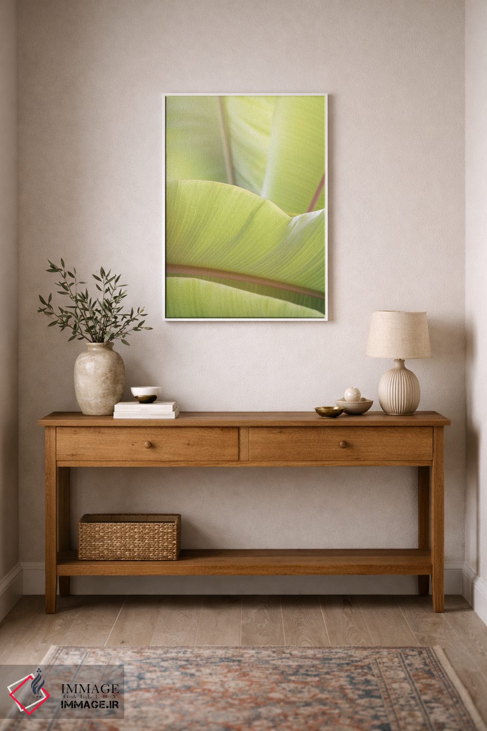 تابلو دکوراتیو برگ های نخل I اثر لینان کولیگان - D1W