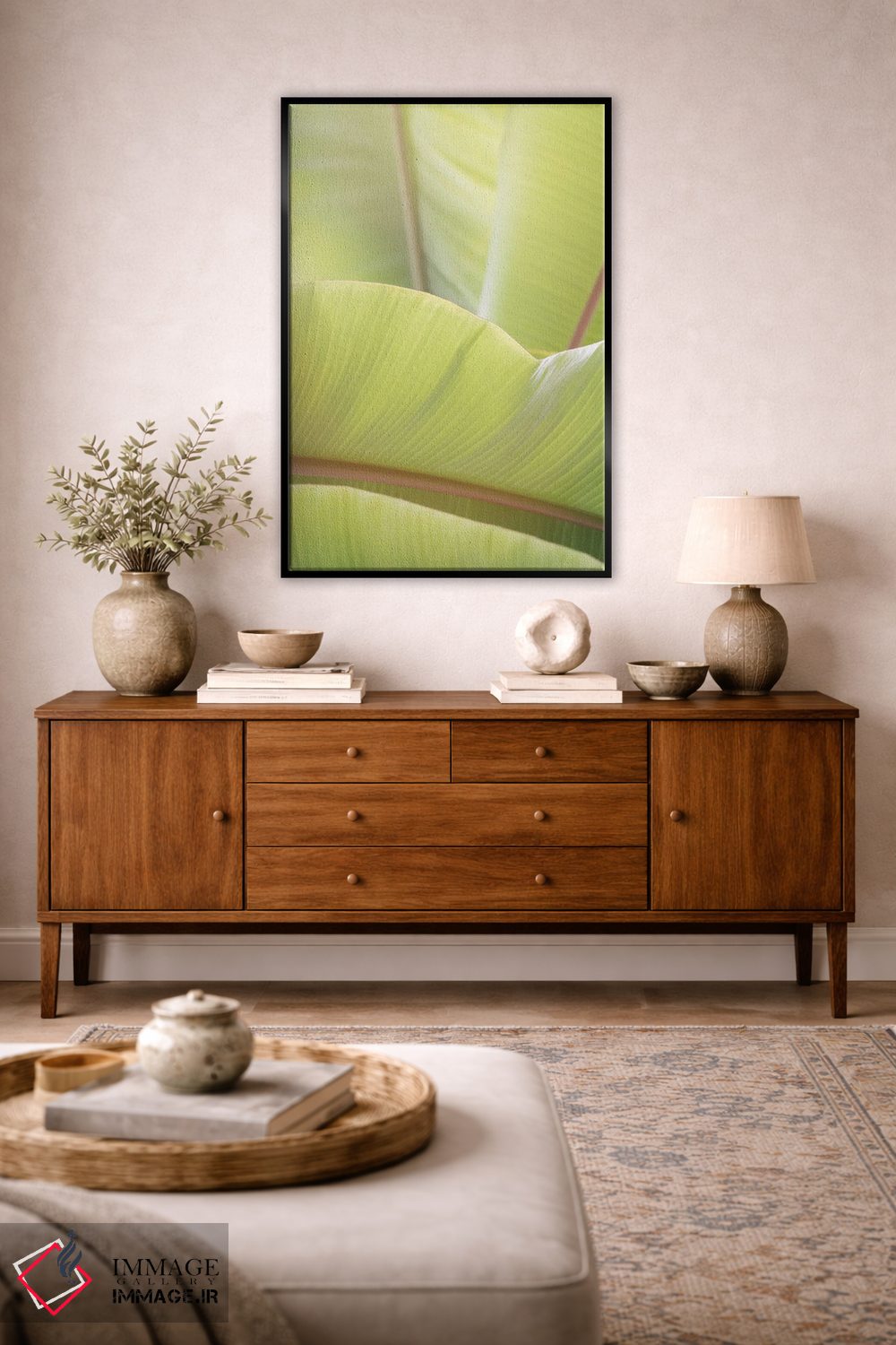 تابلو دکوراتیو برگ های نخل I اثر لینان کولیگان - D4B