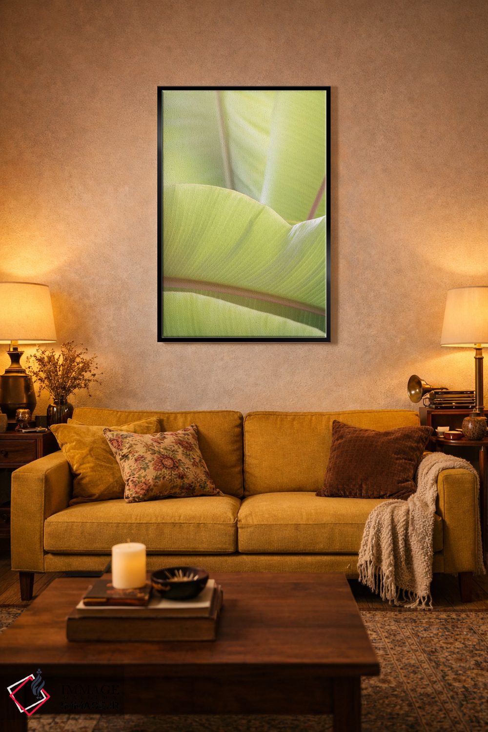 تابلو دکوراتیو برگ های نخل I اثر لینان کولیگان - D5B