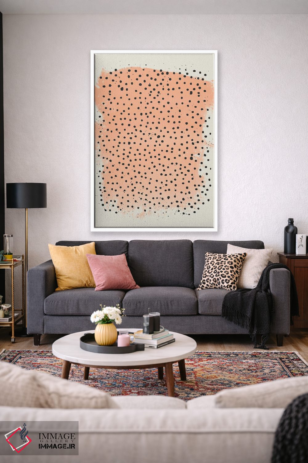 تابلو مینیمال حس خوب هلو اثر لوکا شپرد - D1W