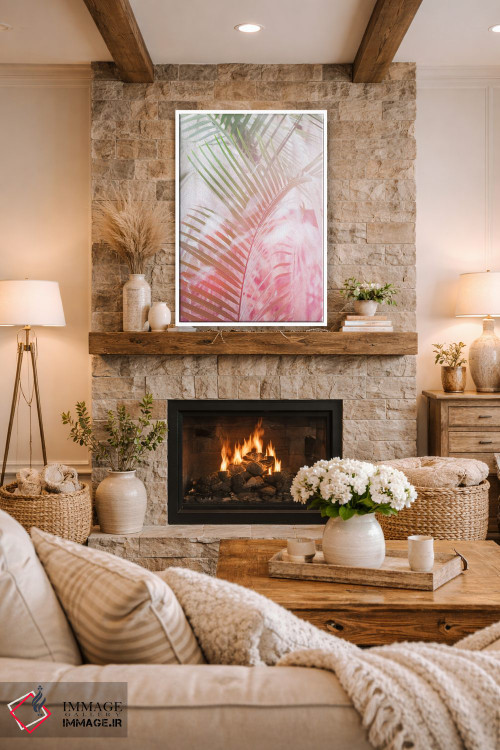 تابلو دکوراتیو برگ های گرمسیری I اثر لینان کولیگان - D1W