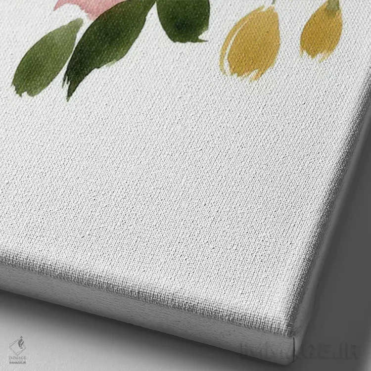 تابلو دکوراتیو باغ آملیا I اثر لوسیل پرایس - نمای نزدیک بافت بوم