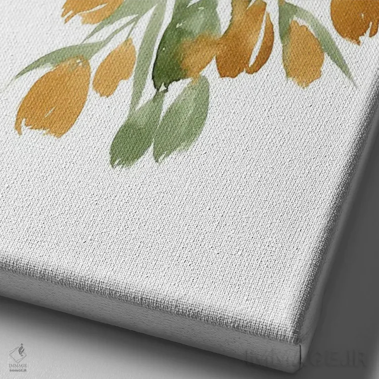 تابلو دکوراتیو باغ آملیا II اثر لوسیل پرایس - نمای نزدیک بافت بوم