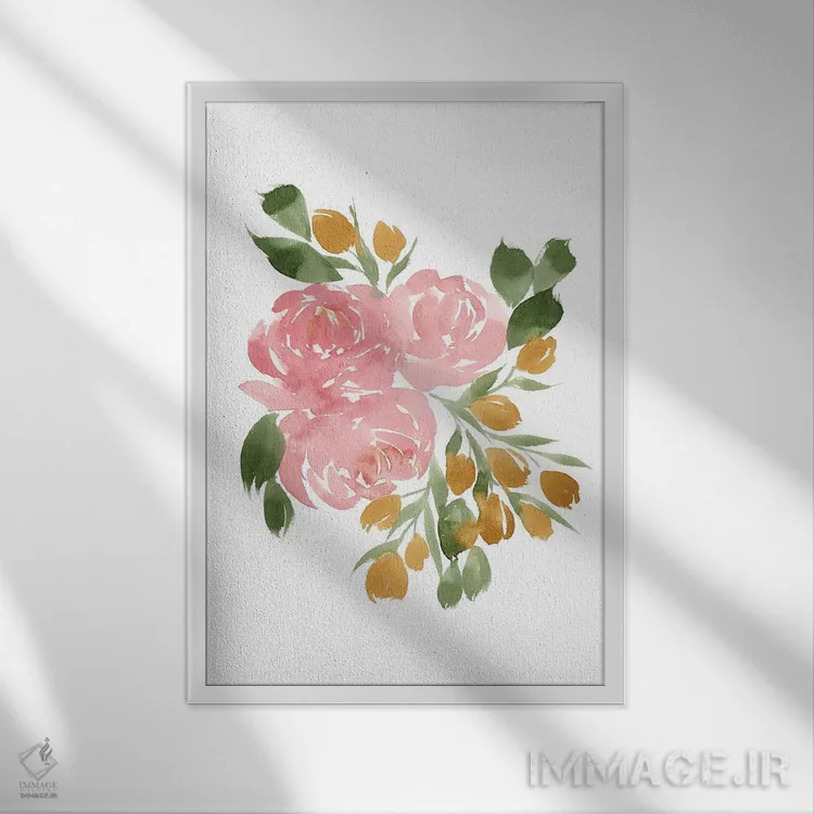 تابلو دکوراتیو باغ آملیا II اثر لوسیل پرایس - نمای قابدار سفید