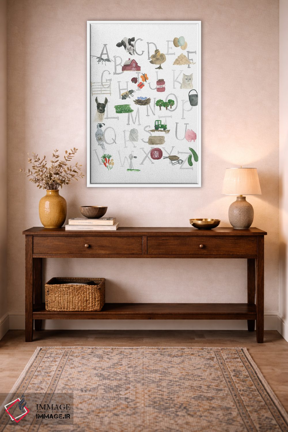 تابلو مدرن الفبای مزرعه اثر لوسیل پرایس - D2W