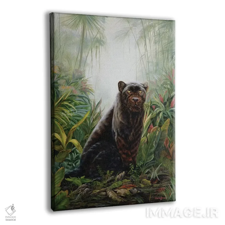 تابلو دکوراتیو سایه جنگل اثر لورا کرتین - نمای پرسپکتیو محصول