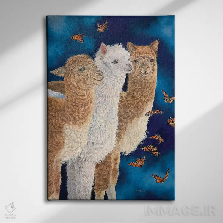 تابلو دکوراتیو باله نیمه شب اثر لورا کرتین - نمای روبهرو روی دیوار