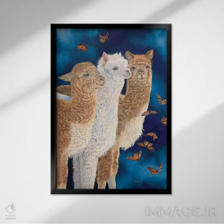 تابلو دکوراتیو باله نیمه شب اثر لورا کرتین - نمای قابدار مشکی