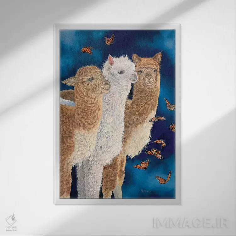 تابلو دکوراتیو باله نیمه شب اثر لورا کرتین - نمای قابدار سفید