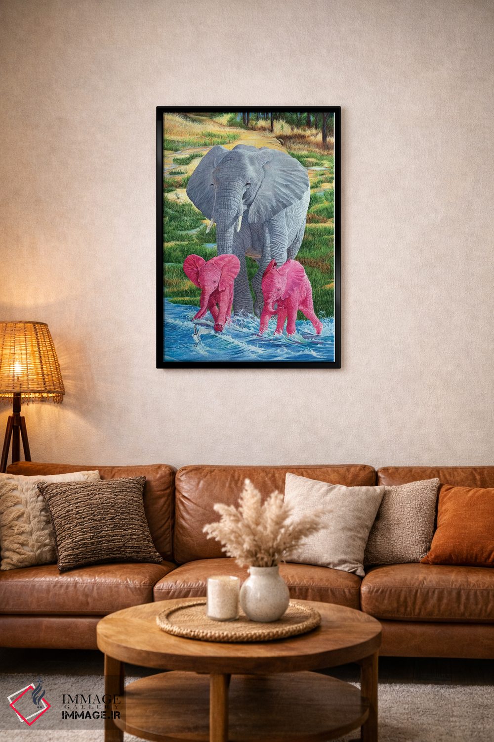 تابلو دکوراتیو دردسر دوبرابر اثر لورا کرتین - D6B