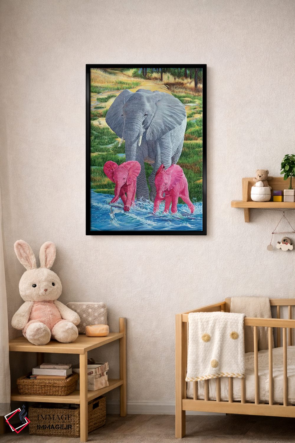 تابلو دکوراتیو دردسر دوبرابر اثر لورا کرتین - D5B