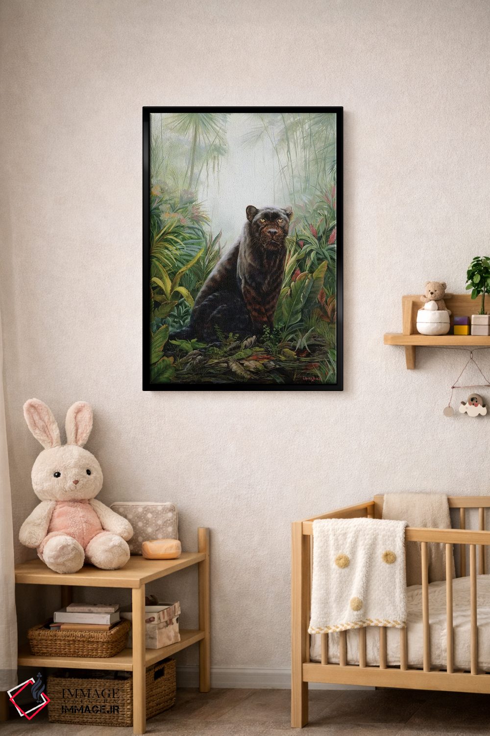 تابلو دکوراتیو سایه جنگل اثر لورا کرتین - D4B