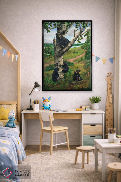 تابلو دکوراتیو بهار در سرزمین خرس ها اثر لورا کرتین - D2B