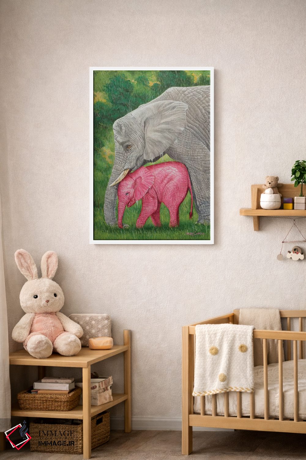 تابلو دکوراتیو باران بهاری اثر لورا کرتین - D3W