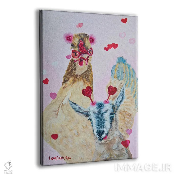 تابلو دکوراتیو با یک دوست امتحان کن اثر لورا کرتین - نمای پرسپکتیو محصول