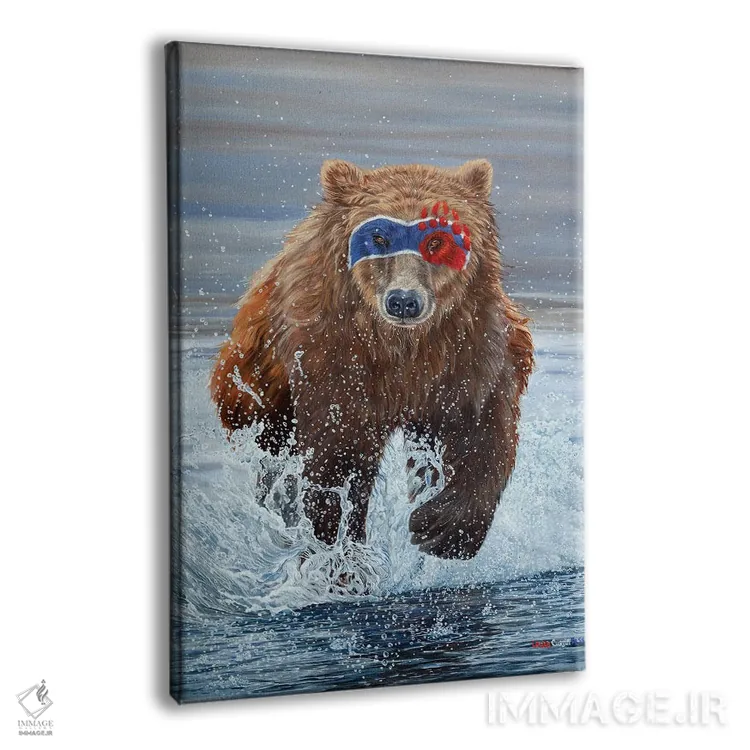 تابلو دکوراتیو رنگ آزادی اثر لورا کرتین - نمای پرسپکتیو محصول