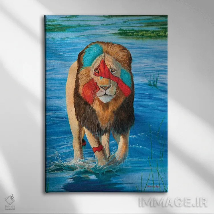 تابلو دکوراتیو رنگ غرور اثر لورا کرتین - نمای روبهرو روی دیوار