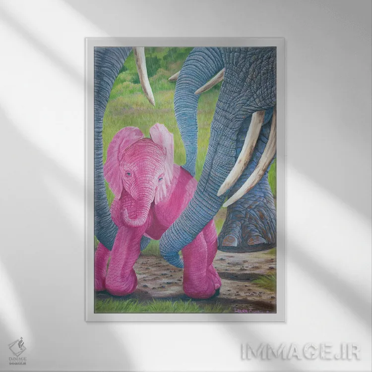 تابلو دکوراتیو عشق ما را بالا می برد اثر لورا کرتین - نمای قابدار سفید