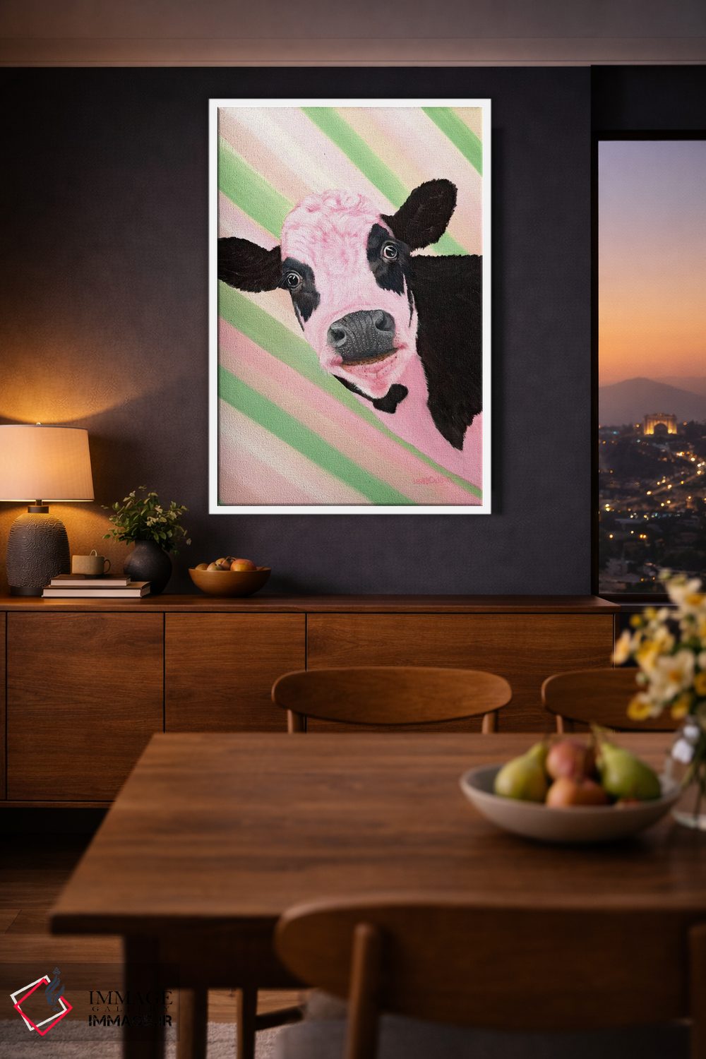 تابلو دکوراتیو نخود شیرین اثر لورا کرتین - D3W