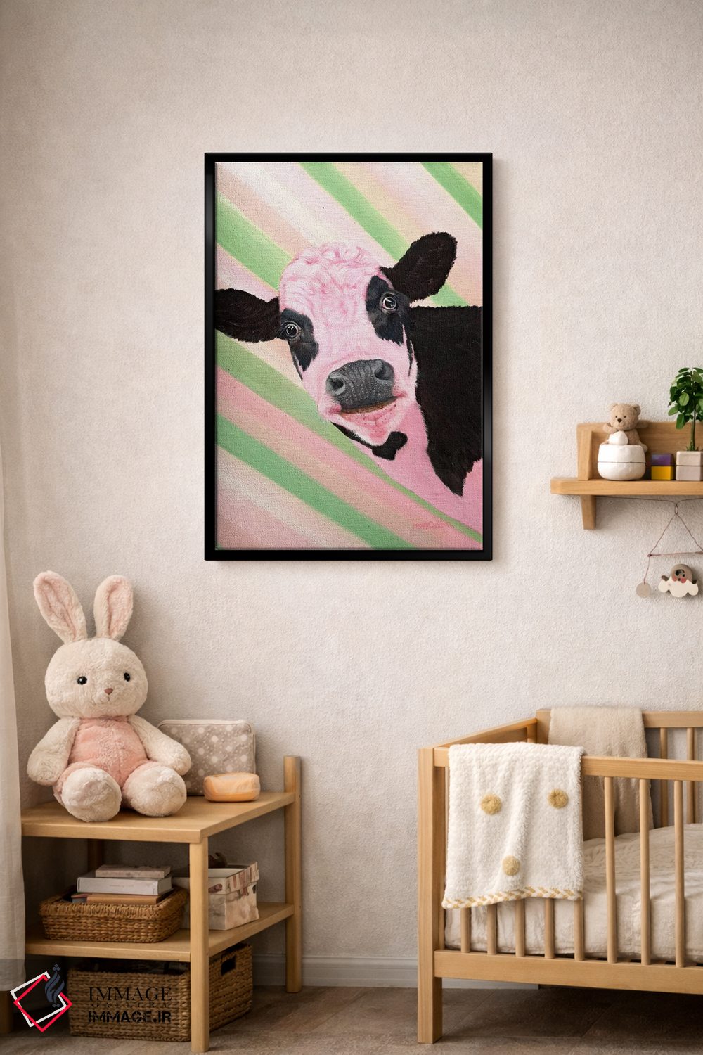 تابلو دکوراتیو نخود شیرین اثر لورا کرتین - D5B