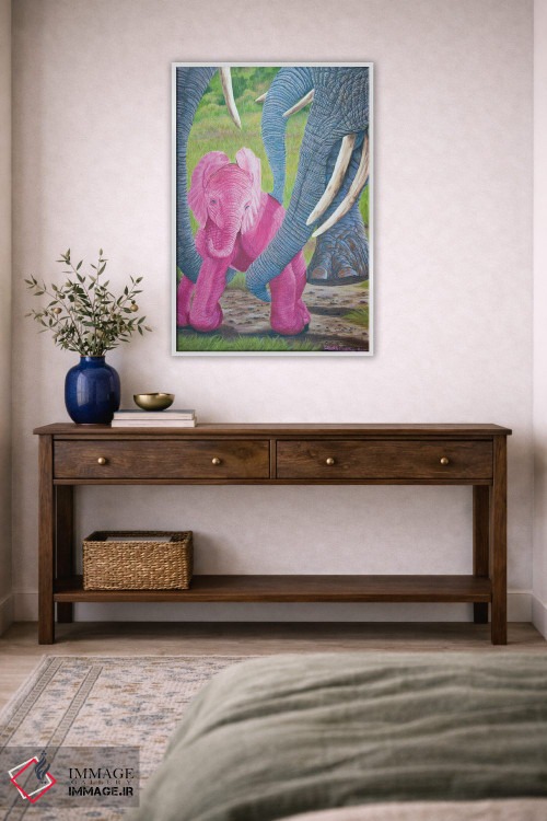 تابلو دکوراتیو عشق ما را بالا می برد اثر لورا کرتین - D3W