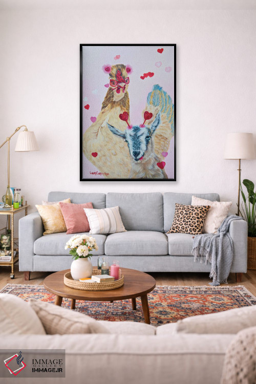 تابلو دکوراتیو با یک دوست امتحان کن اثر لورا کرتین - D1B