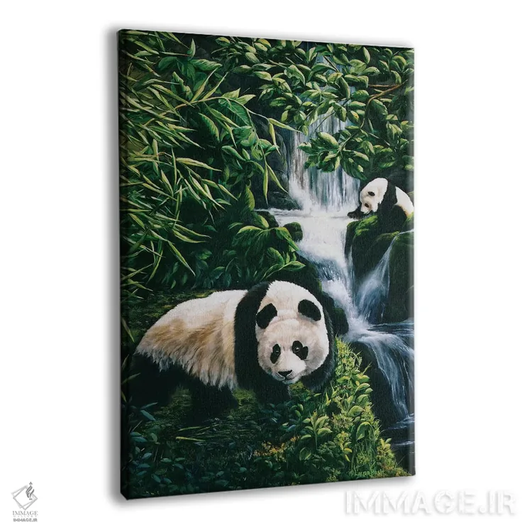 تابلو دکوراتیو دیدار اتفاقی اثر لورا کرتین - نمای پرسپکتیو محصول