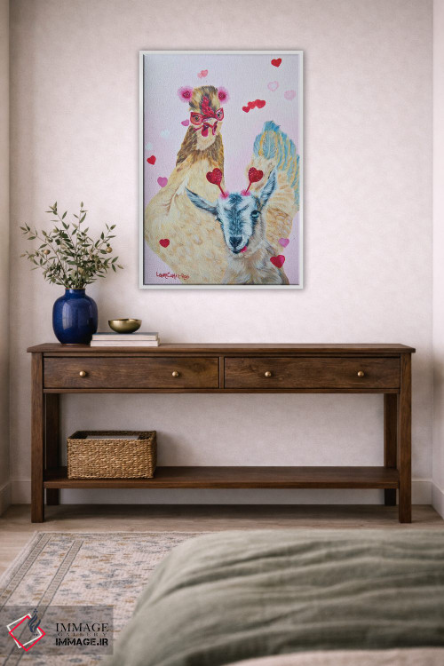 تابلو دکوراتیو با یک دوست امتحان کن اثر لورا کرتین - D3W