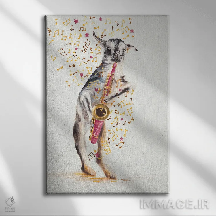 تابلو دکوراتیو ساکسی اثر لورا کرتین - نمای روبهرو روی دیوار