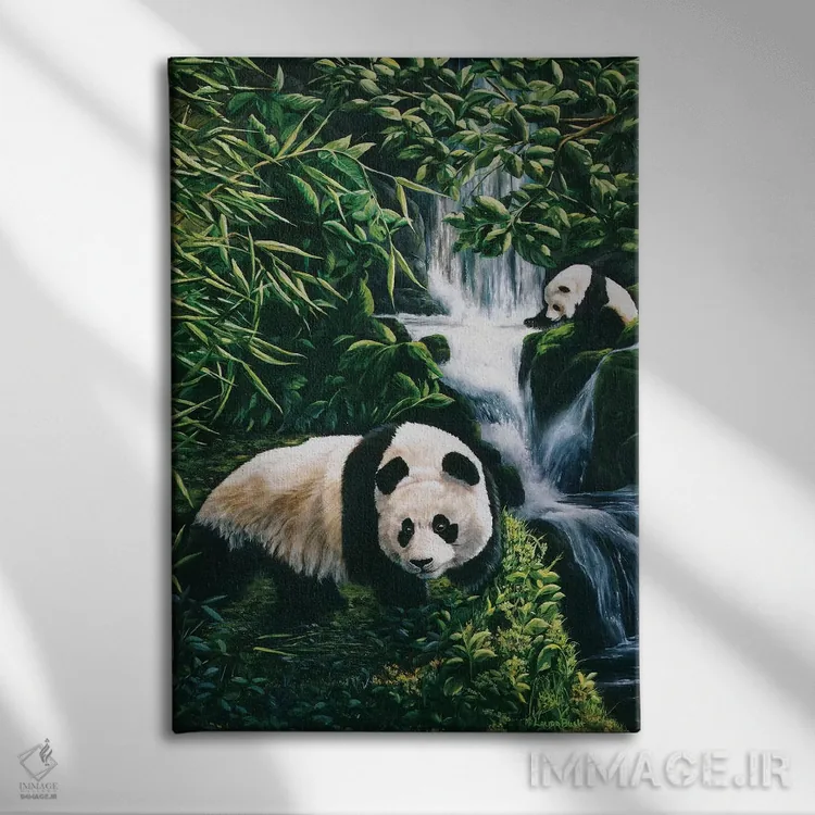 تابلو دکوراتیو دیدار اتفاقی اثر لورا کرتین - نمای روبهرو روی دیوار