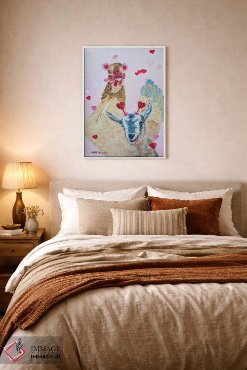 تابلو دکوراتیو با یک دوست امتحان کن اثر لورا کرتین - D5W